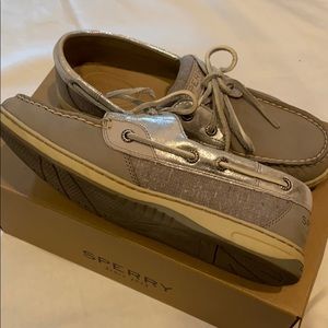 Sperry Bluefish Metalic Grey 7.5M